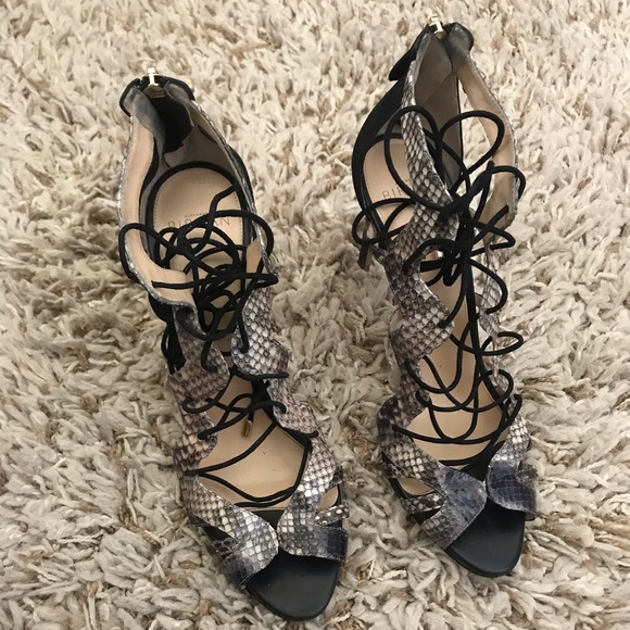 Black snakeskin Alexandre Birman sandals - Picture 2 of 6
